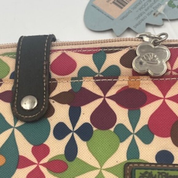 NEW Lily Bloom Wallet Clutch Floral Canvas ID Pouch NWT - Picture 8 of 12